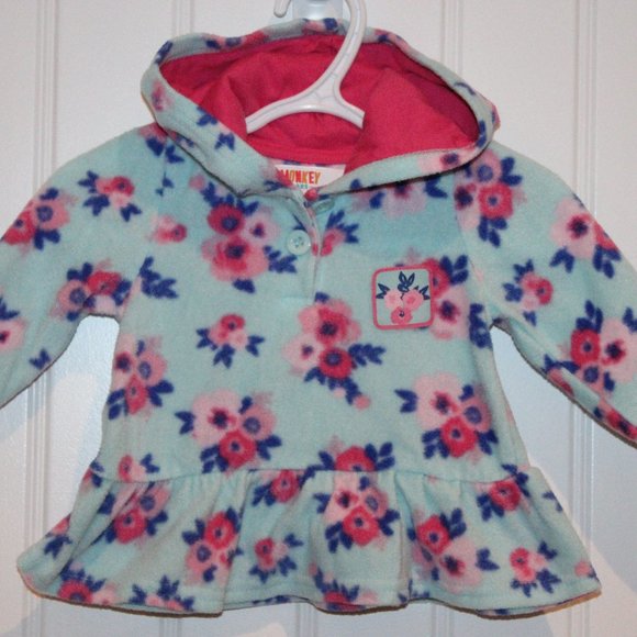 2/$20 🏷 Monkey Bars Infant Fleece Pullover Size 3-6m - Picture 2 of 2